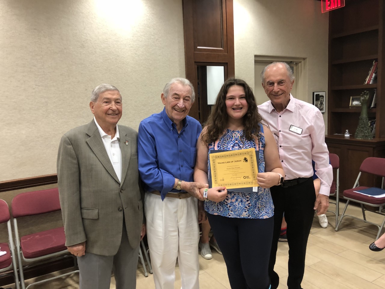 Holocaust Award Recepient