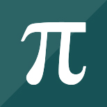 Pi icon on a green background