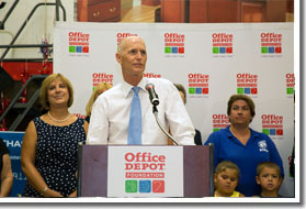 Gov. Scott Highlights Teacher School Supply Debit Card Before Tax-Free Back-to-School Weekend
