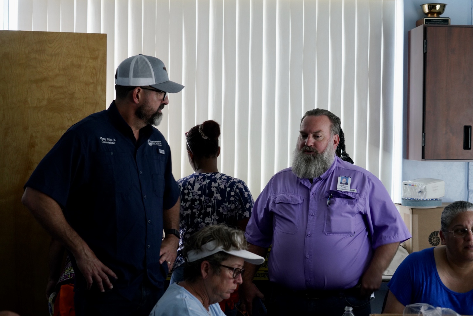 Commissioner Diaz meets with Levy County Superintendent Christopher Cowart.