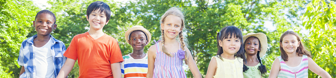 Group of kids smiling