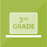 Screen displaying 3rd Grade on a green background