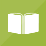 Open book on a green background
