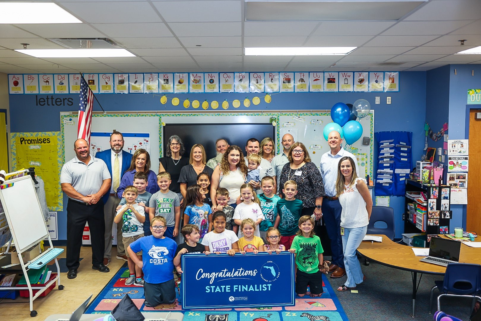 Katy Jo Harrison, a first-grade teacher at Hosford Elementary and Junior High School in Liberty County