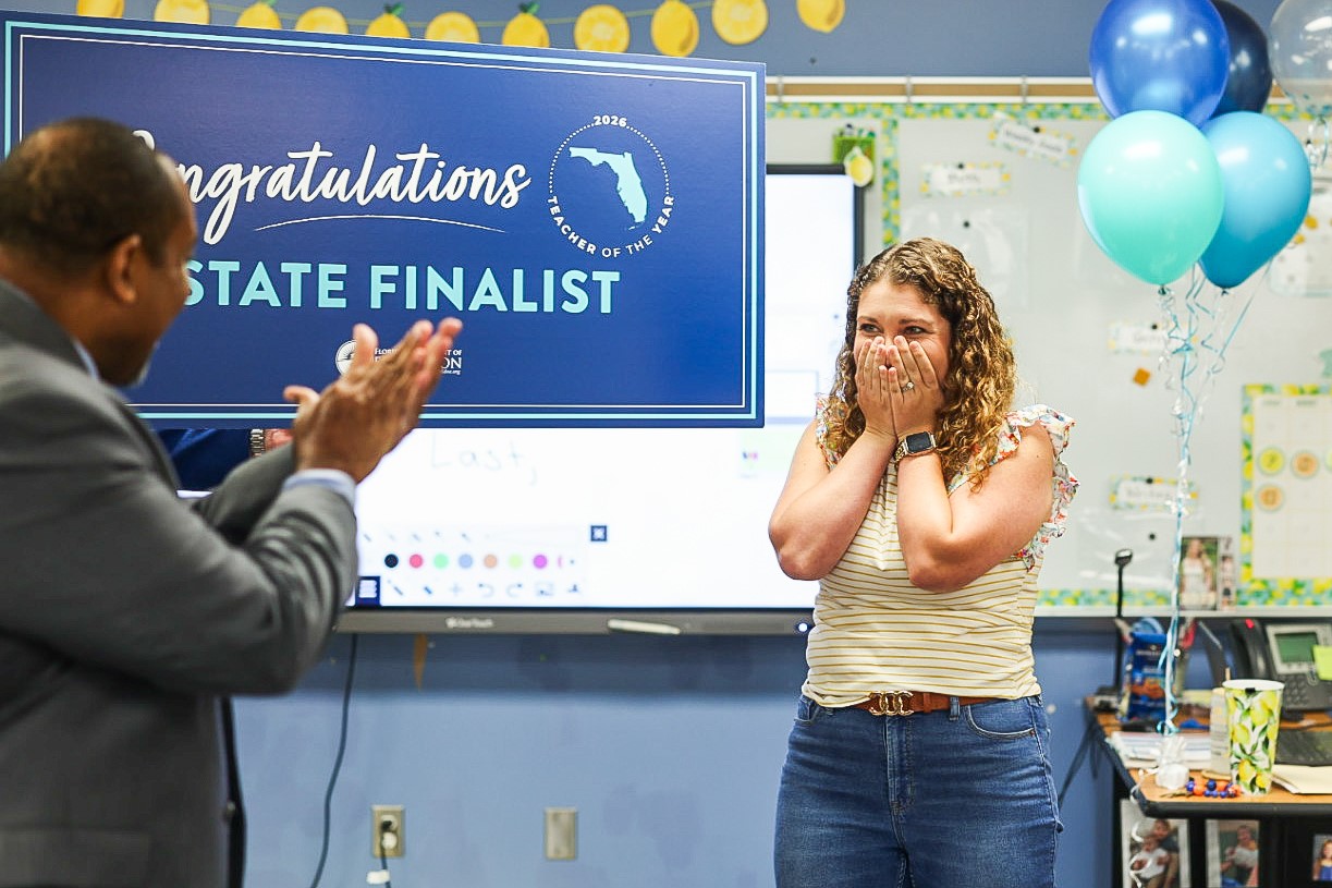 Katy Jo Harrison, a first-grade teacher at Hosford Elementary and Junior High School in Liberty County