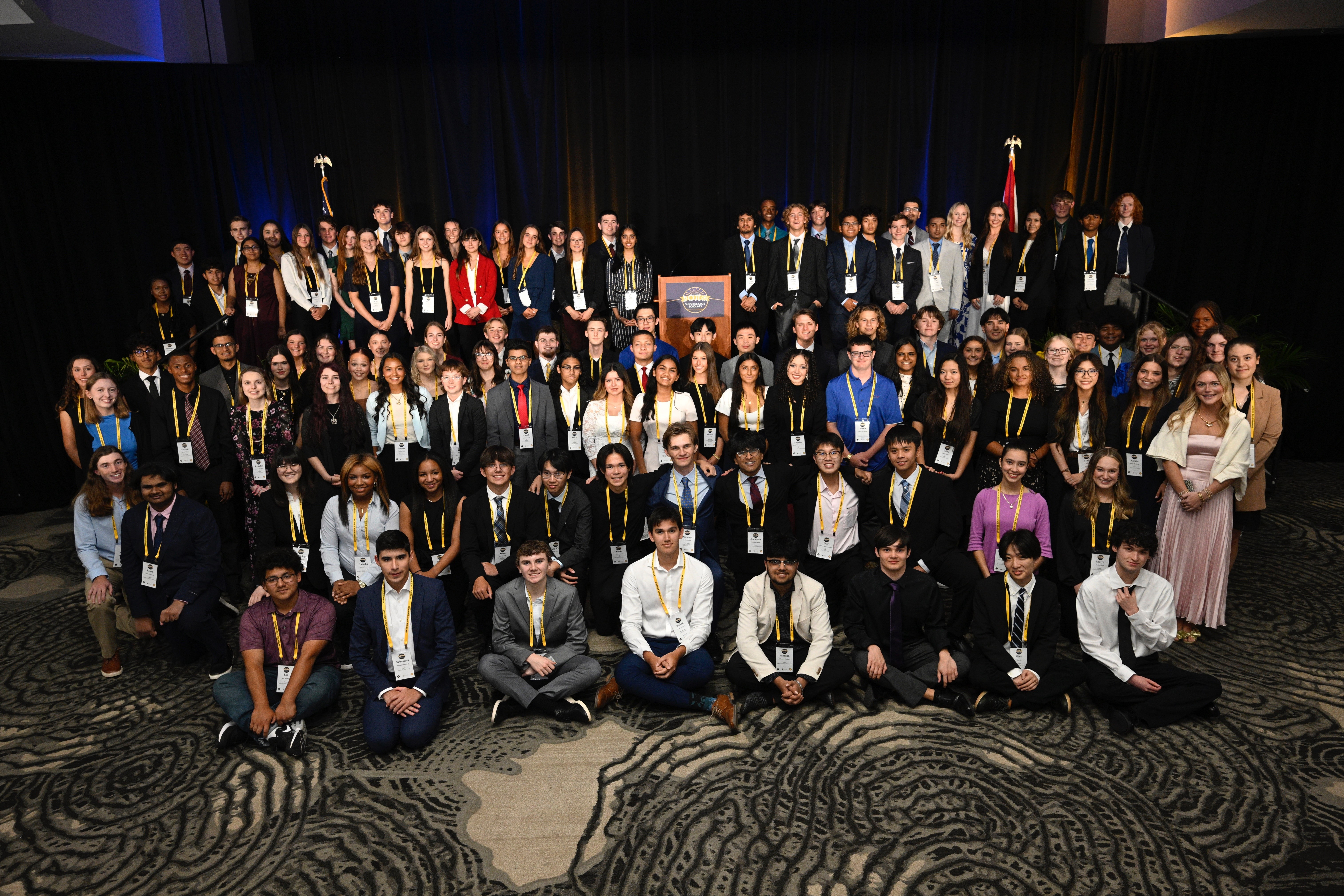 112 student-scholars at the 28th annual Sunshine State Scholars conference held in Orlando