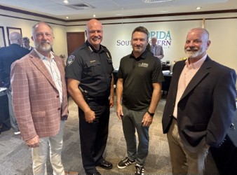 This elevates who we are. For students to learn with this type of equipment at a college is amazing,” said FSW Trustee Danny Nix, pictured far left.